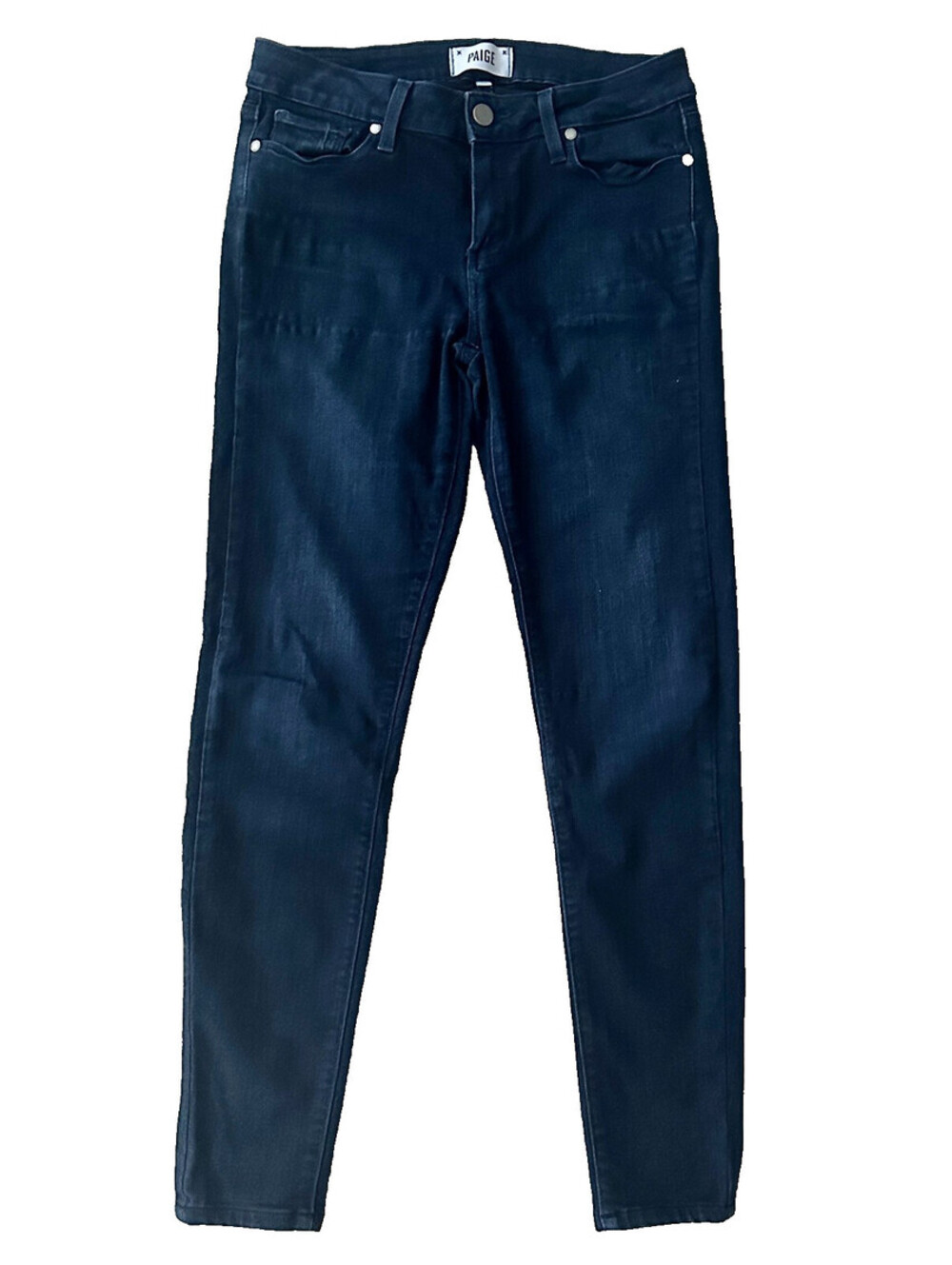 Paige Verdugo Ultra Skinny Tonal Mona Wash Vintage Denim Jeans 8" Rise Cotton 28